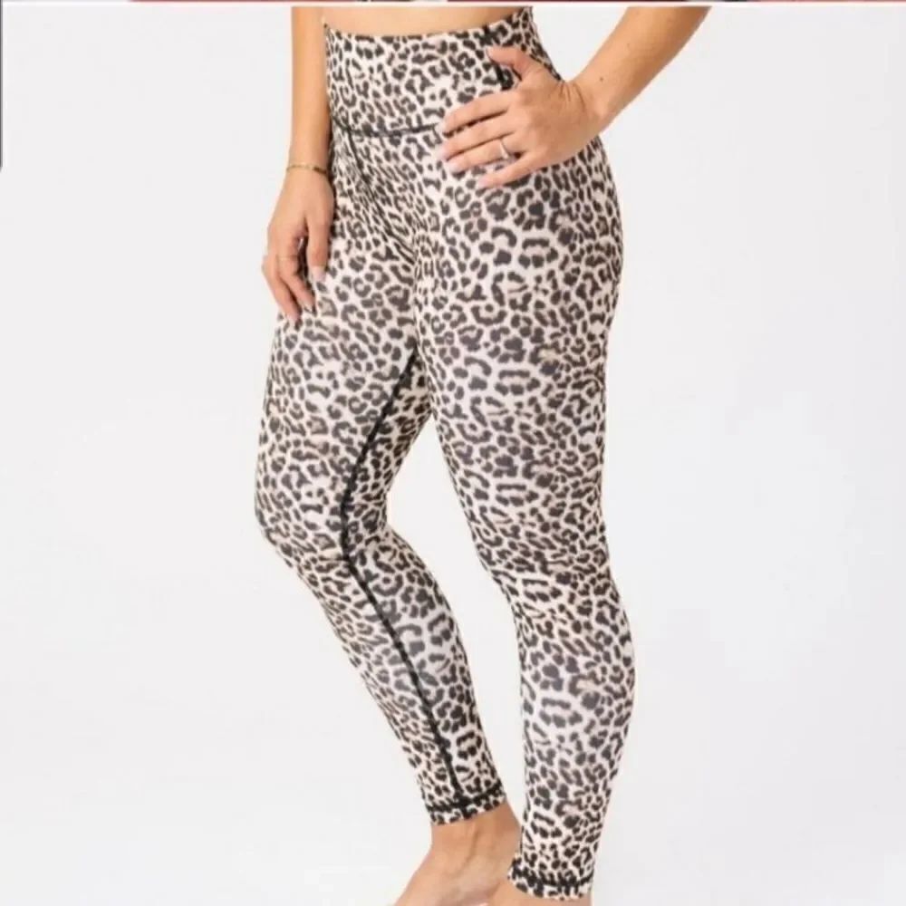 Zyia leopard print leggings sz 2